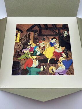 Walt Disney Snow White Seven Dwarfs Special Edition Lithograph Art Print